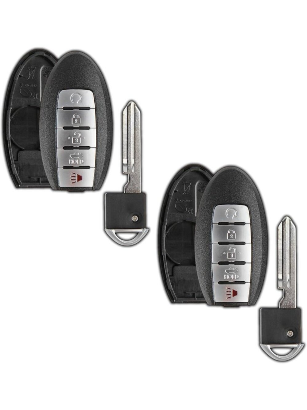 Keyless Remote Fob Cover Case Replacement for Nissan Altima Maxima, 5-Button, No